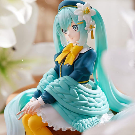 Hatsune Miku Noodle Stopper PVC Statue Flower Fairy Lily 14 cm