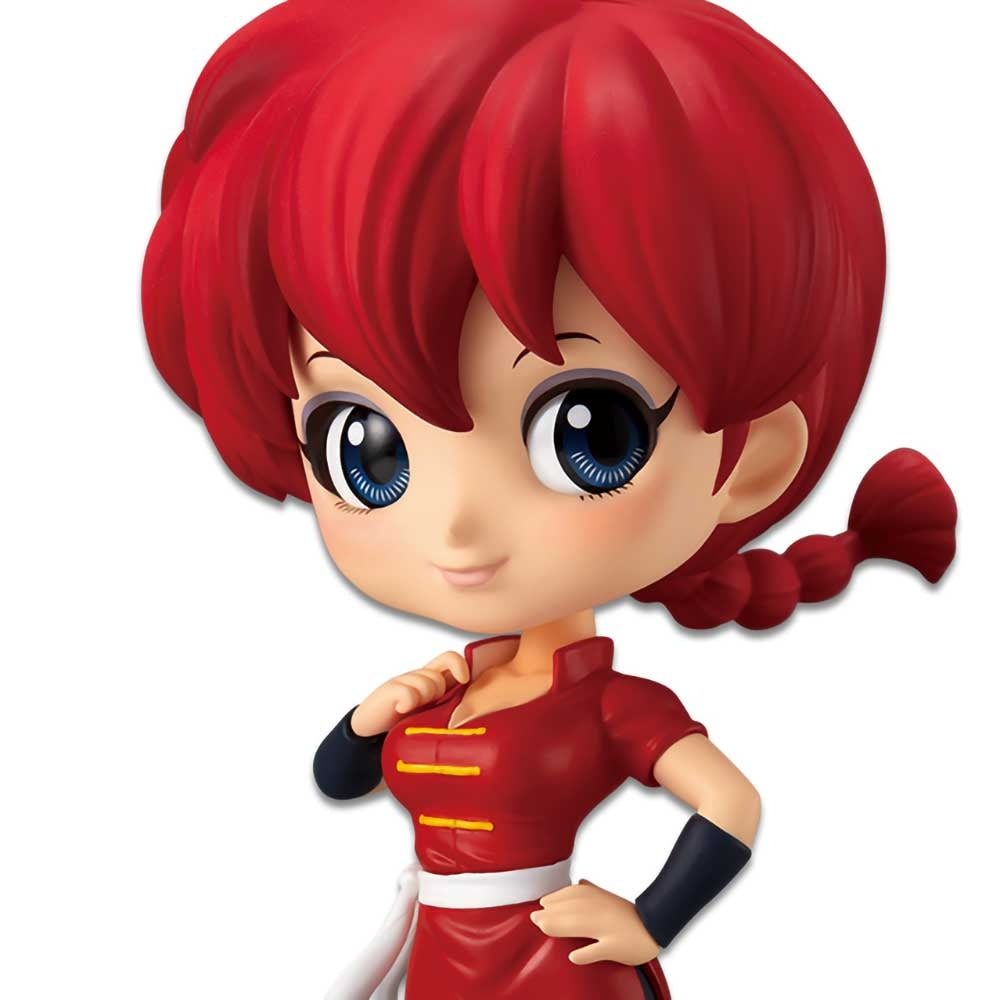 Banpresto Figura Statuetta 14cm Saotome Ranma 1/2 Manga QPOSKET Maglia Rossa Versione A