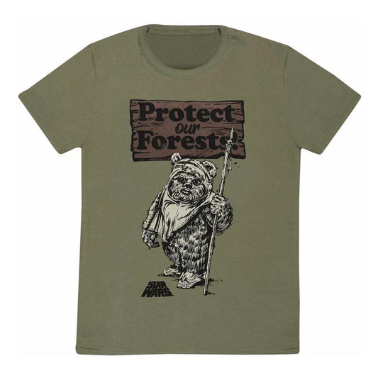 Star Wars T-Shirt Protect Our Forests Size L