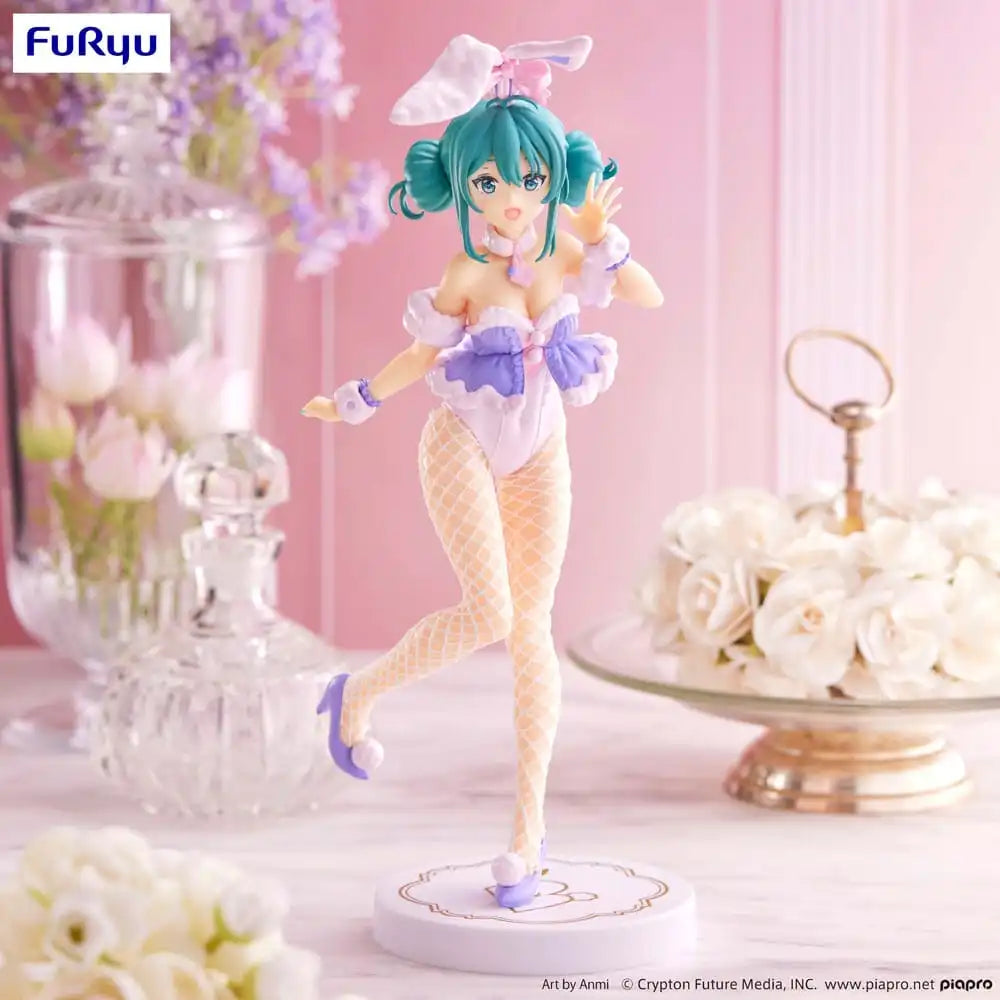 Hatsune Miku BiCute Bunnies PVC Statue White Rabbit Purple Color Ver. 28 cm Statue Hatsune Miku