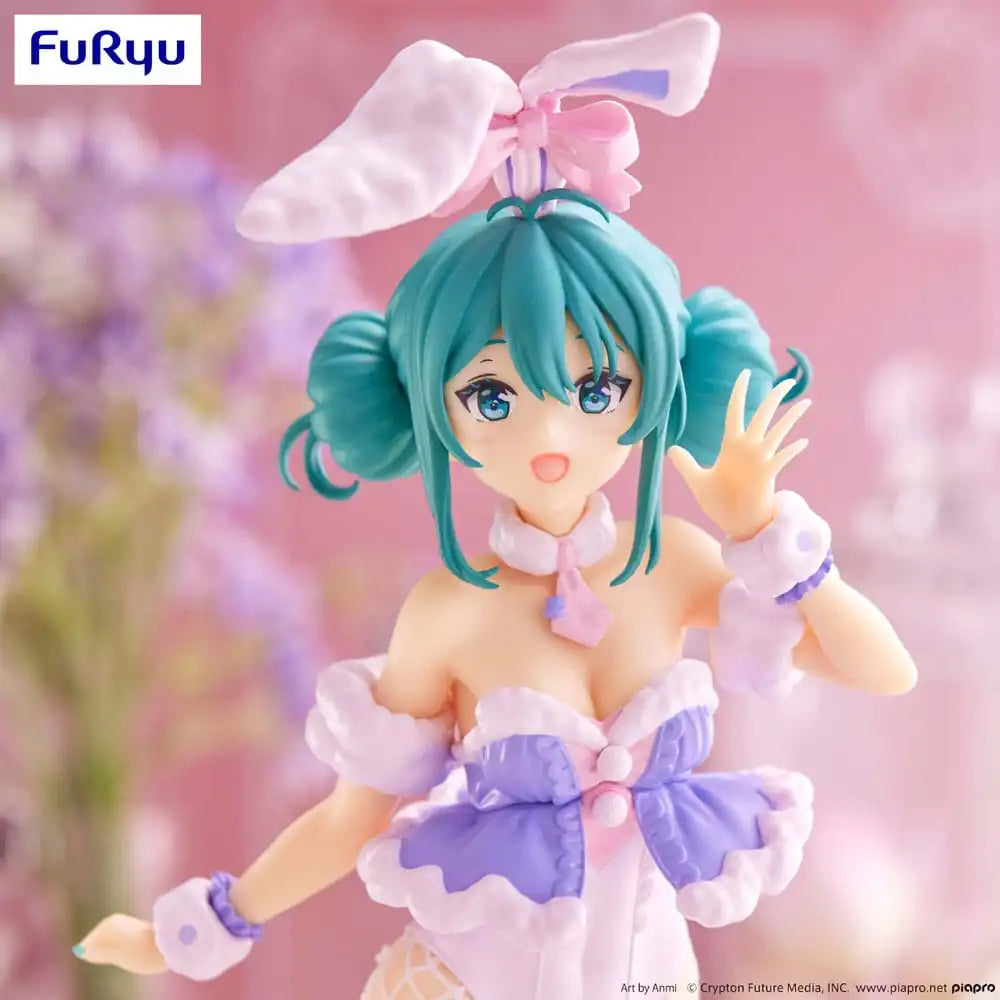 Hatsune Miku BiCute Bunnies PVC Statue White Rabbit Purple Color Ver. 28 cm Statue Hatsune Miku