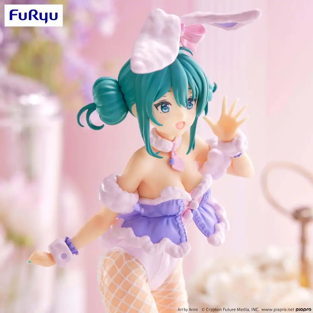 Hatsune Miku BiCute Bunnies PVC Statue White Rabbit Purple Color Ver. 28 cm Statue Hatsune Miku