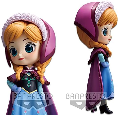 FIGURA Statuetta Collezione ANNA da Frozen 14cm Versione PASTEL COLOR - Serie QPOSKET