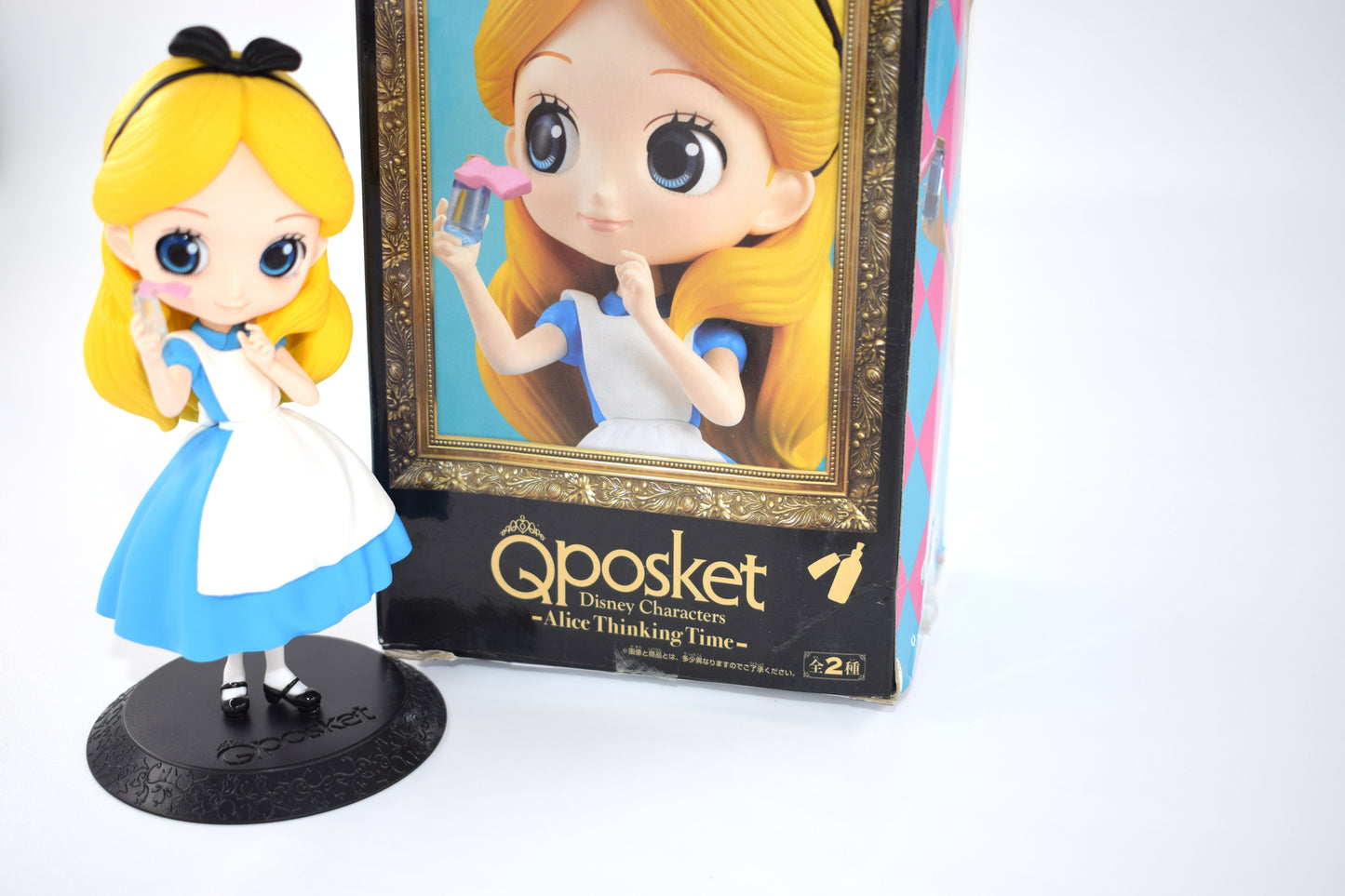 BANPRESTO Disney Characters Q Posket ALICE IN WONDERLAND - ALICE THINKING TIME Figure A