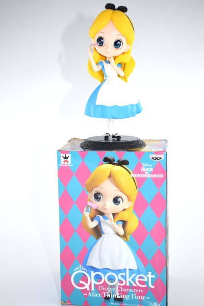 BANPRESTO Disney Characters Q Posket ALICE IN WONDERLAND - ALICE THINKING TIME Figure B