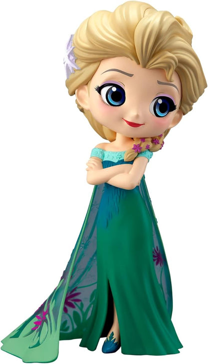 Banpresto  - DISNEY: FROZEN - Q POSKET - ELSA SURPRISE COORDINATE (NORMAL COLOR VER.) - FIGURE 14CM,