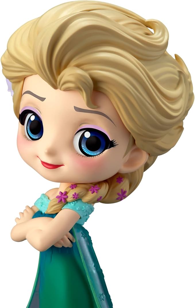 Banpresto  - DISNEY: FROZEN - Q POSKET - ELSA SURPRISE COORDINATE (NORMAL COLOR VER.) - FIGURE 14CM,