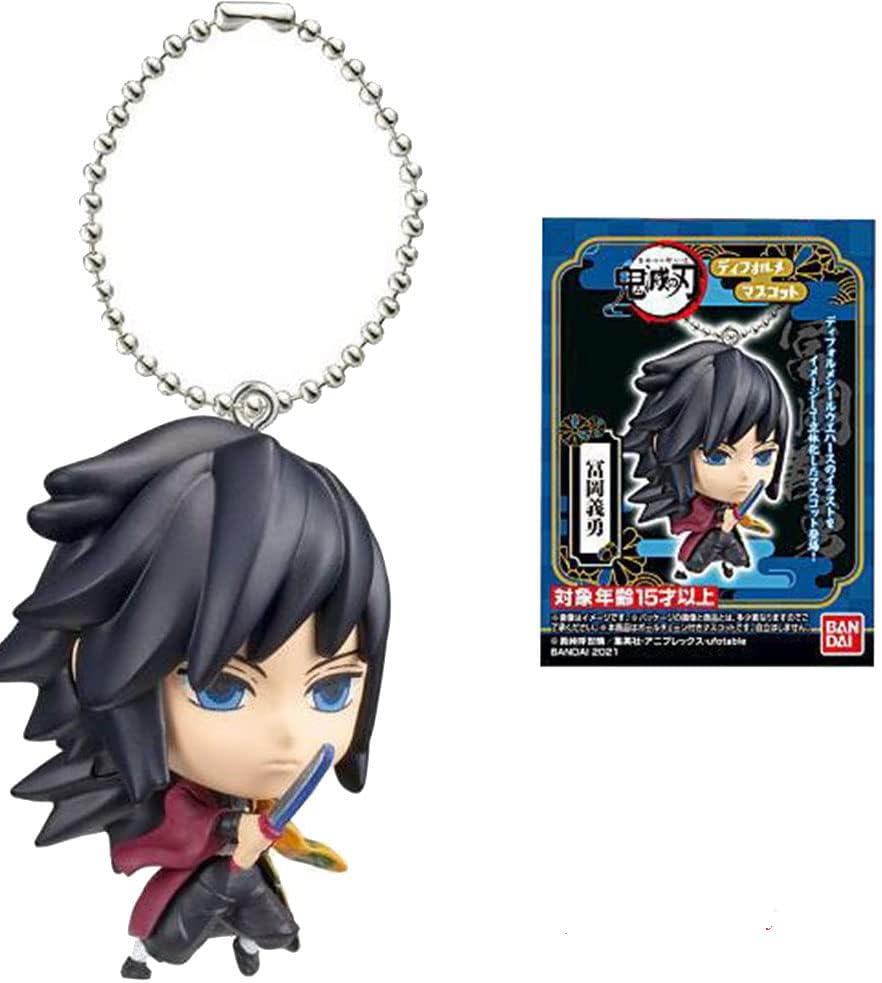 Demon slayer deformed mascot tomioka giyu Pvc 5 cm Strap Portachiavi Bandai