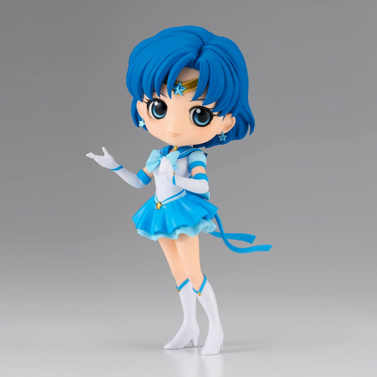 Banpresto Figura Q Posket Eternal Sailor Mercury Pretty Guardian Sailor Moon Cosmos The Movie (Ver.A), 14 cm