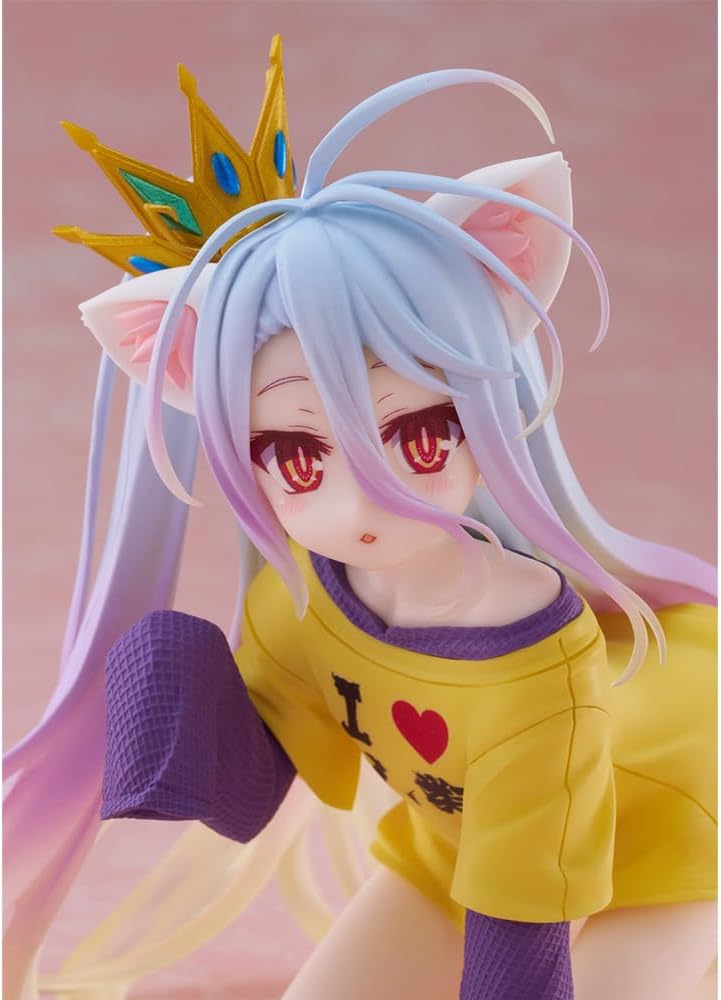 taito No Game No Life Shiro Figura Shiro Cute Cat Girl