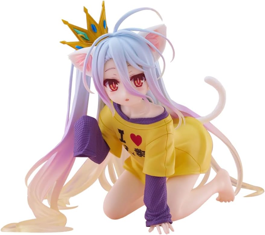 taito No Game No Life Shiro Figura Shiro Cute Cat Girl