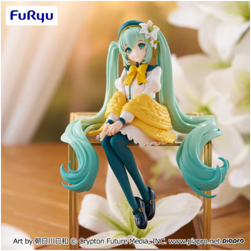 Hatsune Miku Noodle Stopper PVC Statue Flower Fairy Lily White Ver. 14 cm