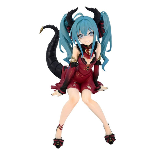 Hatsune Miku Noodle Stopper PVC Statue Hatsune Miku Villain Red Color ver. 16 cm