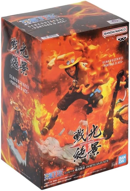 Banpresto Figura Statua One Piece Portgas D Ace Senkozekkei