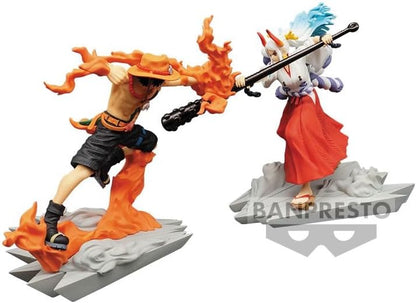 Banpresto Figura Statua One Piece Portgas D Ace Senkozekkei