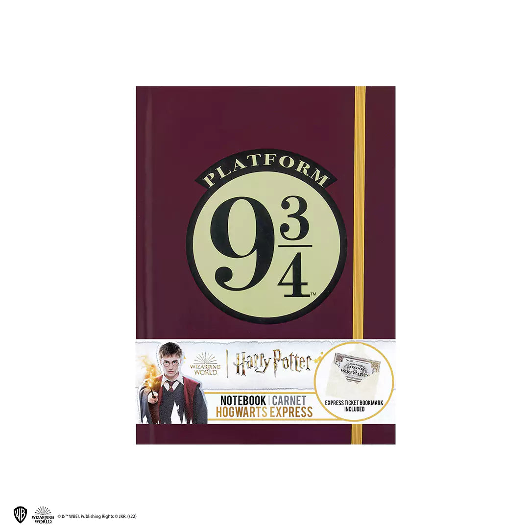 HARD NOTEBOOK 9 3/4 AND BOOKMARK - HOGWARTS EXPRESS