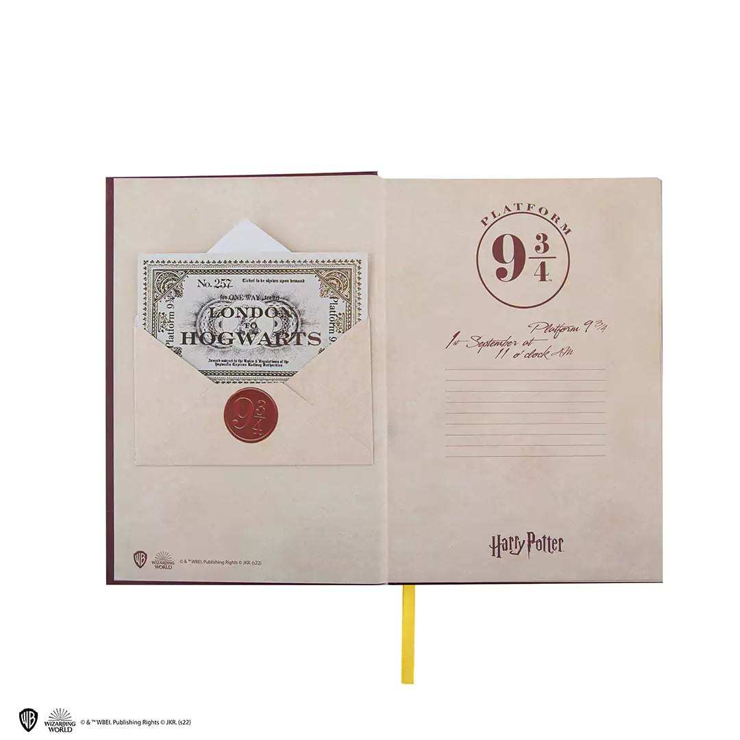 HARD NOTEBOOK 9 3/4 AND BOOKMARK - HOGWARTS EXPRESS