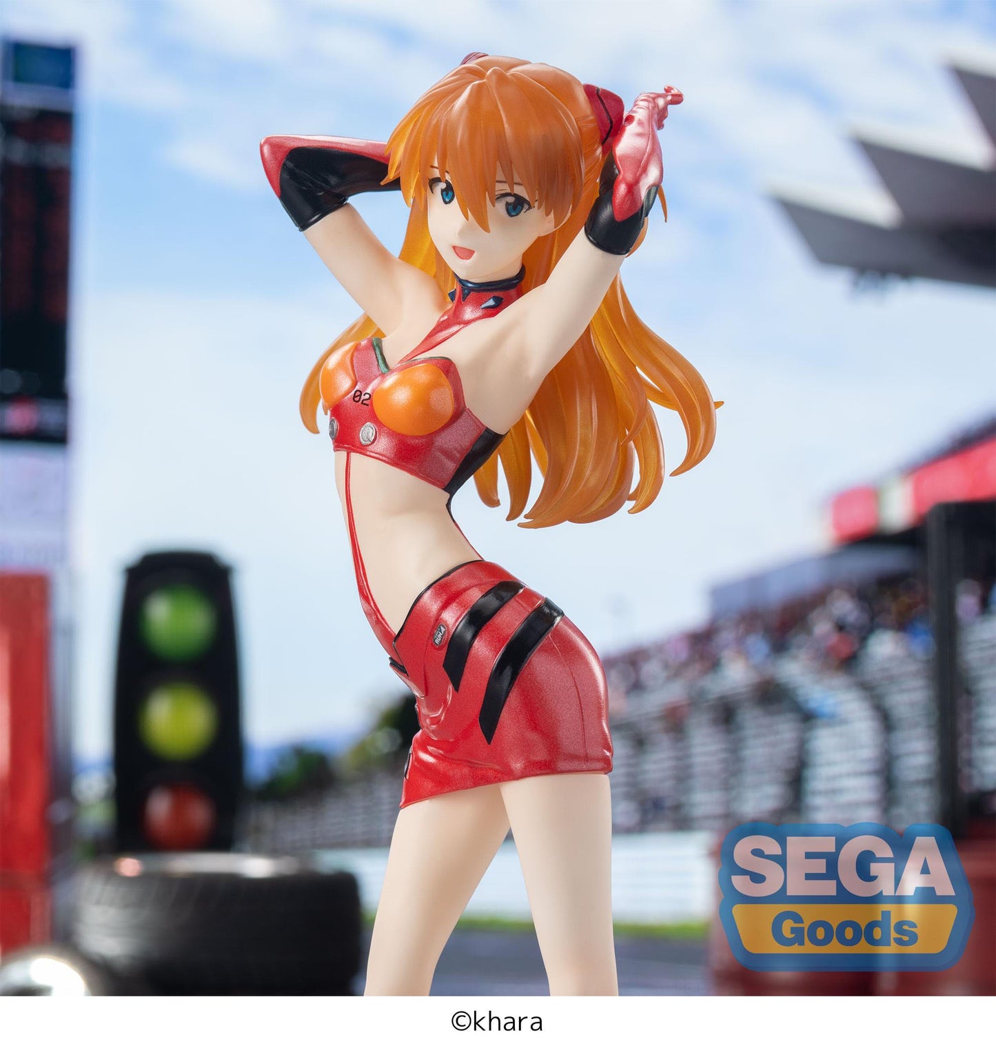 Evangelion Luminasta PVC Statue Evangelion Racing Asuka Shikinami Langley Pit Walk 25 cm