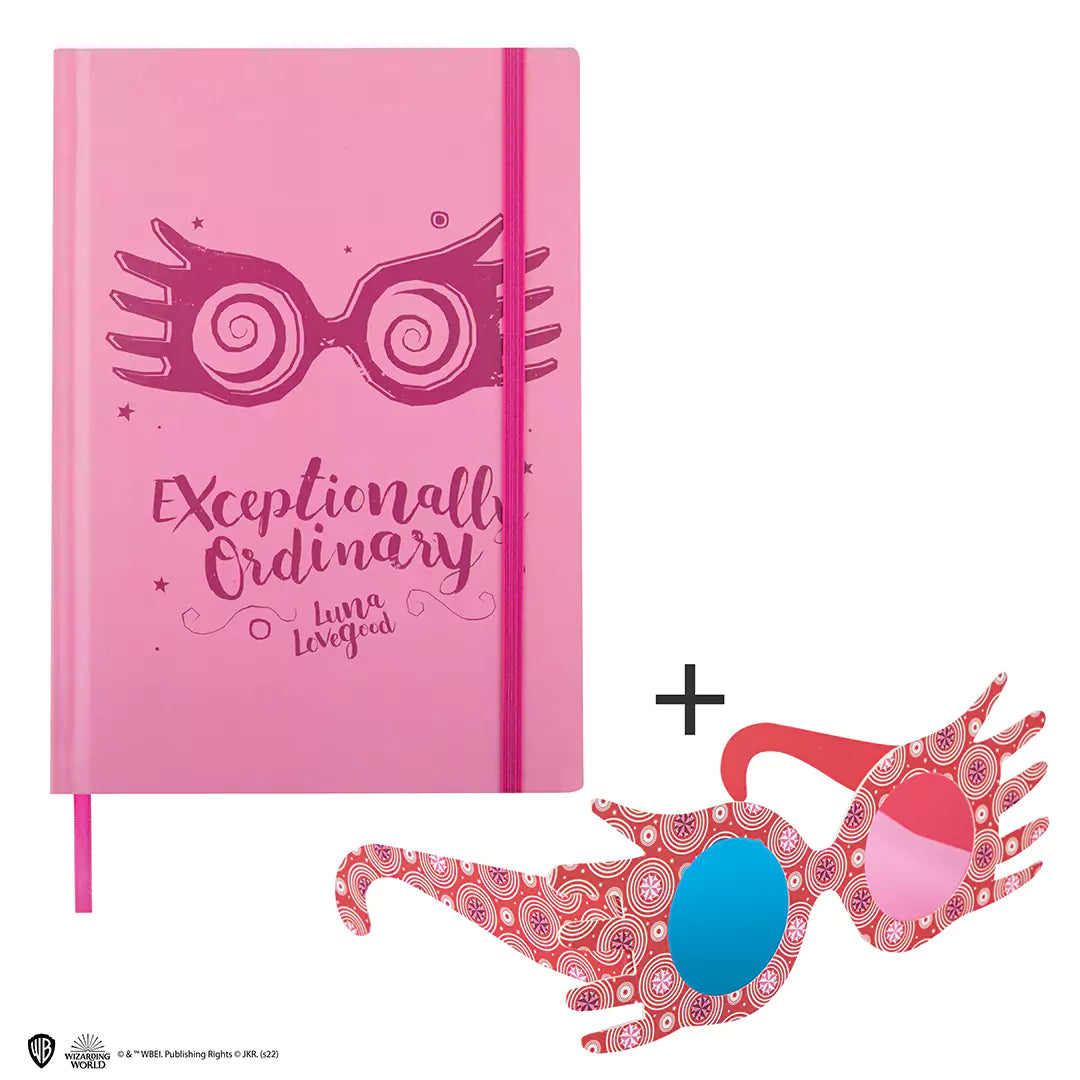 HARD NOTEBOOK AND BOOKMARK - LUNA LOVEGOOD