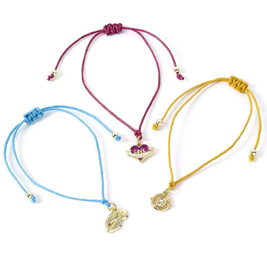 3 FRIENDSHIP BRACELETS - GOLDEN - HARRY POTTER